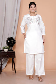 Feminine Designer Embroidered Co-Ord Set